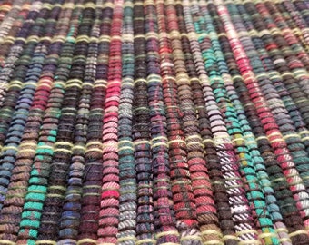 Upcycled Rag Rug - Etsy