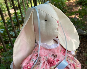 Nursery Baby Bunny - Bunny Baby - Child Friendly Doll - Farmhouse - Summer Bunny - Country Bunny - Rag Doll - Rabbit - Baby Shower Gift