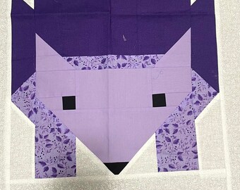 Still in progress - Hedgehog quilt in purple