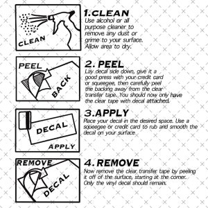 How to apply decal instructions Digital decal instructions Decal Instructions Decal instruction card Full SHEET svg instructions image 1