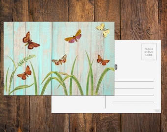 Butterfly Moth Postcard | Summer Postcard | Butterfly stationary | Butterfly Cards | Postcard | Blank Postcard | Moth cards | Cards |