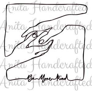 Be More Kind digital design download svg png