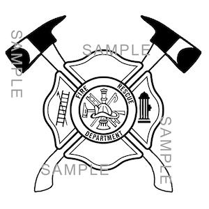 Fire Department/ Firefighter Maltese Cross Digital Download