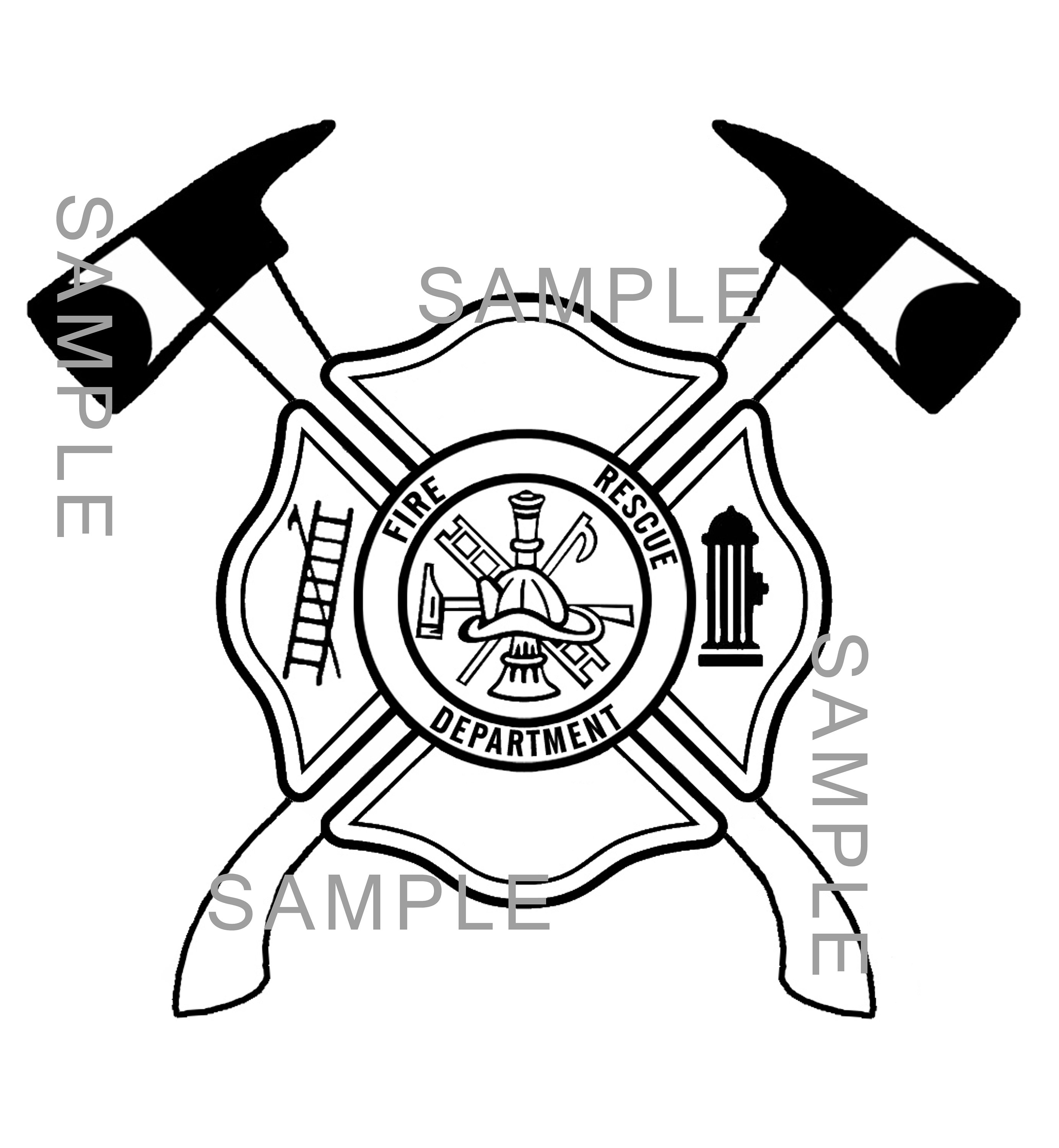 Fire Department/ Firefighter Maltese Cross Digital Download - Etsy