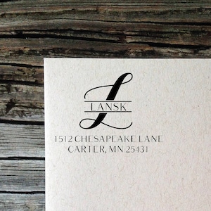 Address Stickers, Personalized, Return Labels, Wedding Labels, Monogram Calligraphy Return Address Labels, Custom Return Address Labels