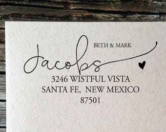 Modern Calligraphy Return Address Labels, Custom Color Return Address Labels, We've Moved! Labels, Personalized Wedding Address Labels