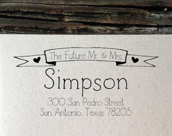 Dirección personalizada, etiqueta de dirección de retorno, caligrafía futuro regreso etiquetas de direcciones, etiquetas de dirección de boda, etiquetas de remite personalizado