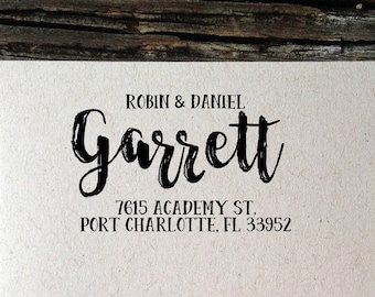 Custom Address, Return Address Label, Address Labels, Custom Return Address Labels, Garrett Brush Calligraphy Address Labels, Wedding Labels