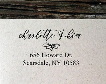 Return Address Label, Address Labels, Charlotte Calligraphy Return Address Labels, Wedding Invitation Personalized Labels, Custom Labels