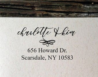 Return Address Label, Address Labels, Charlotte Calligraphy Return Address Labels, Wedding Invitation Personalized Labels, Custom Labels
