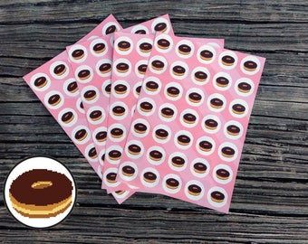 Donut Stickers, Planner Stickers, Life Planner, Planner Accessories, Food Stickers, Doughnut, Stickers, Donuts, Cute Stickers, Donut Planner