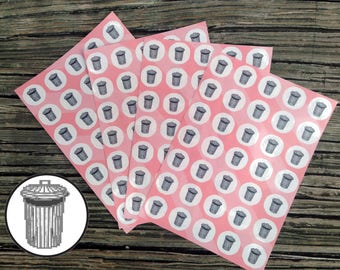 Trash Stickers, Garbage Stickers, Chores, Cleaning Stickers, Trash Can Stickers, Garbage Stickers, Planner Stickers, Take out the Trash