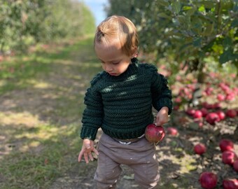 The Brit Sweater | Hand Crocheted Bobble Sweater