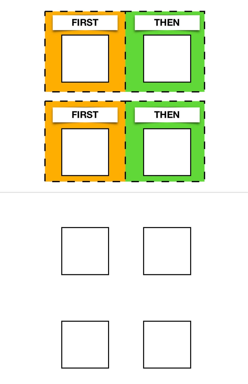 Simple First Then Board for Behavior Management - Etsy