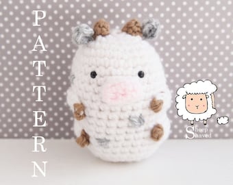 Crochet Mini Cow Accessory Pattern