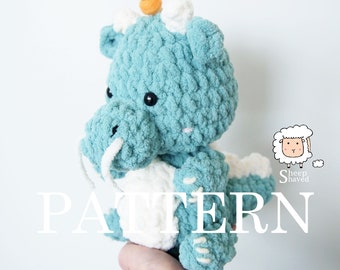Lunar New Year Dragon Crochet PATTERN (in PDF format)
