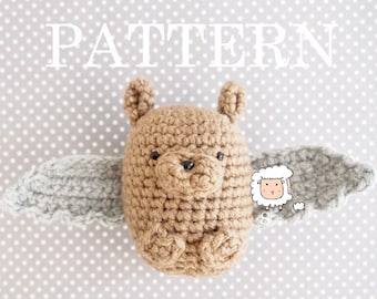 Mini Bat Amigurumi Crochet Accessory Pattern