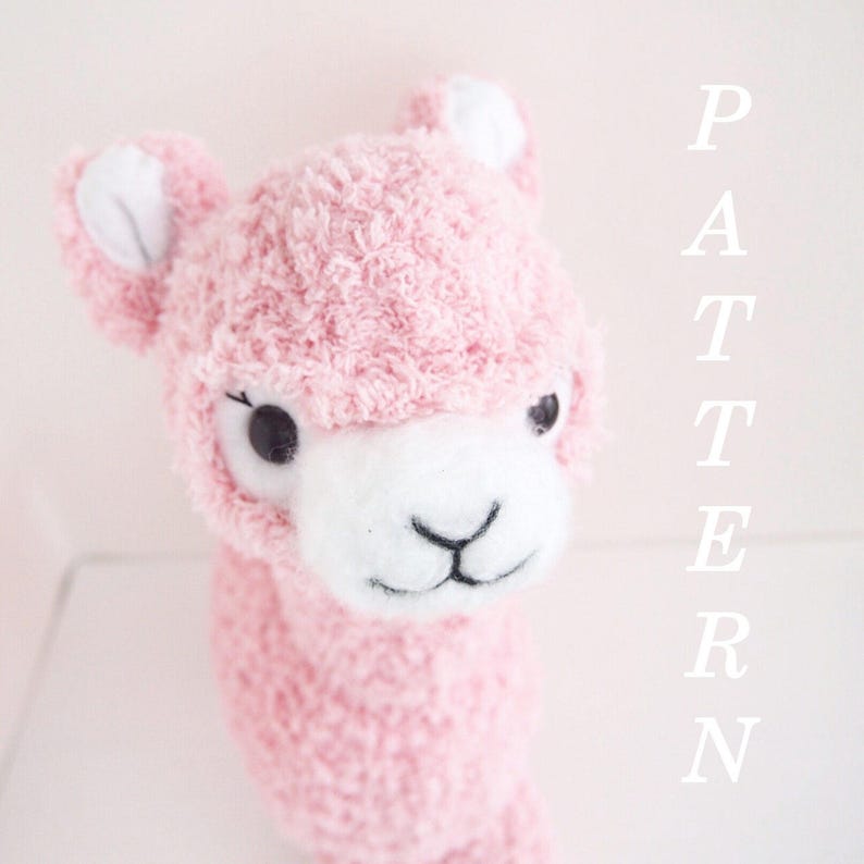 DIY Crochet Fluffy Alpaca Amigurumi Pattern PDF format image 1