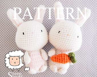 DIY Crochet Spring Bunny Amigurumi PATTERN Easy to follow PDF file