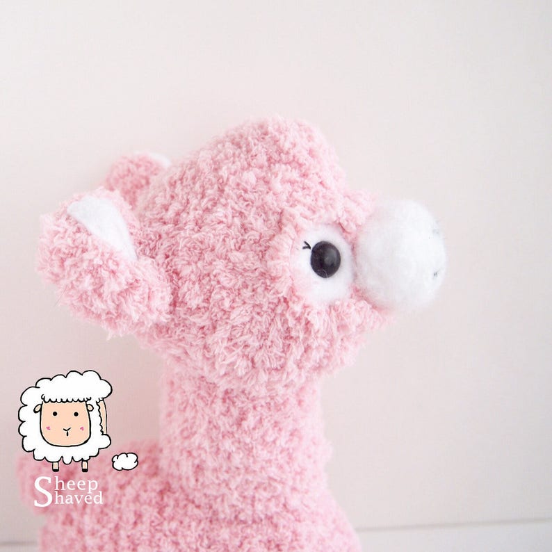 DIY Crochet Fluffy Alpaca Amigurumi Pattern PDF format image 3