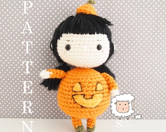 Pumpkin Doll Crochet Pattern: Halloween Amigurumi (PDF Pattern)