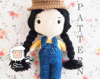 Farmer Doll Amigurumi Crochet Pattern