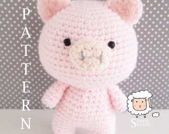 Pig Amigurumi PATTERN for Lunar New Year (PDF file ONLY)