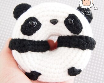 Panda Donut Amigurumi Crochet Pattern (PDF Pattern)