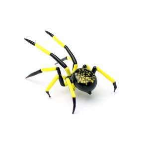 Glass Spider, Spider Blown Glass, Art Glass, Sculpture Made Of Glass, blown glass figurine, Spider Animals Glass