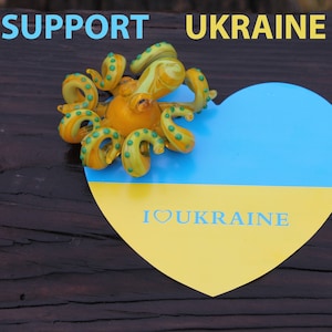 Digital file Stand With Ukraine For Ukraine I Stand with Ukraine Little Glass Animals Murano Gift Blown Sculpture Art Collectible