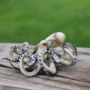 Figurine en verre de poulpe en verre soufflé Octopus Glass Ocean Octopus Kraken Glass Octopus Figurine