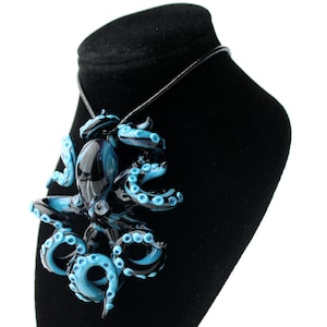 Small Glass Octopus pendant