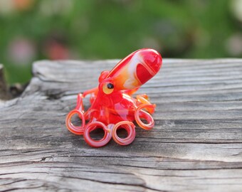 Small Glass Octopus glass figurine Octopus