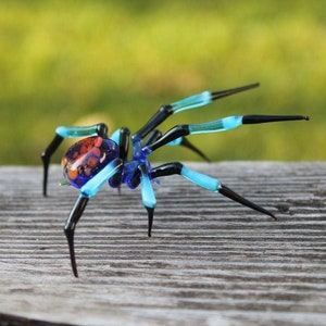 ARAÑA DE CRISTAL, artesanía de cristal, animal de cristal, figura de araña de cristal, figura de cristal, figura de animal, escultura de cristal