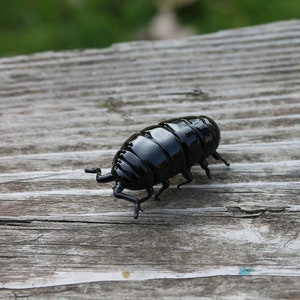 Glass woodlouse, Glass bug, Art glass, Blown Glass bug, glass sculpture woodlouse image 3