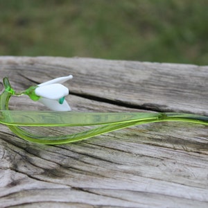Glass Flower Snowdrop - White Snowdrop - Glass Flower - Single Snowdrop - Forever Snowdrop image 4
