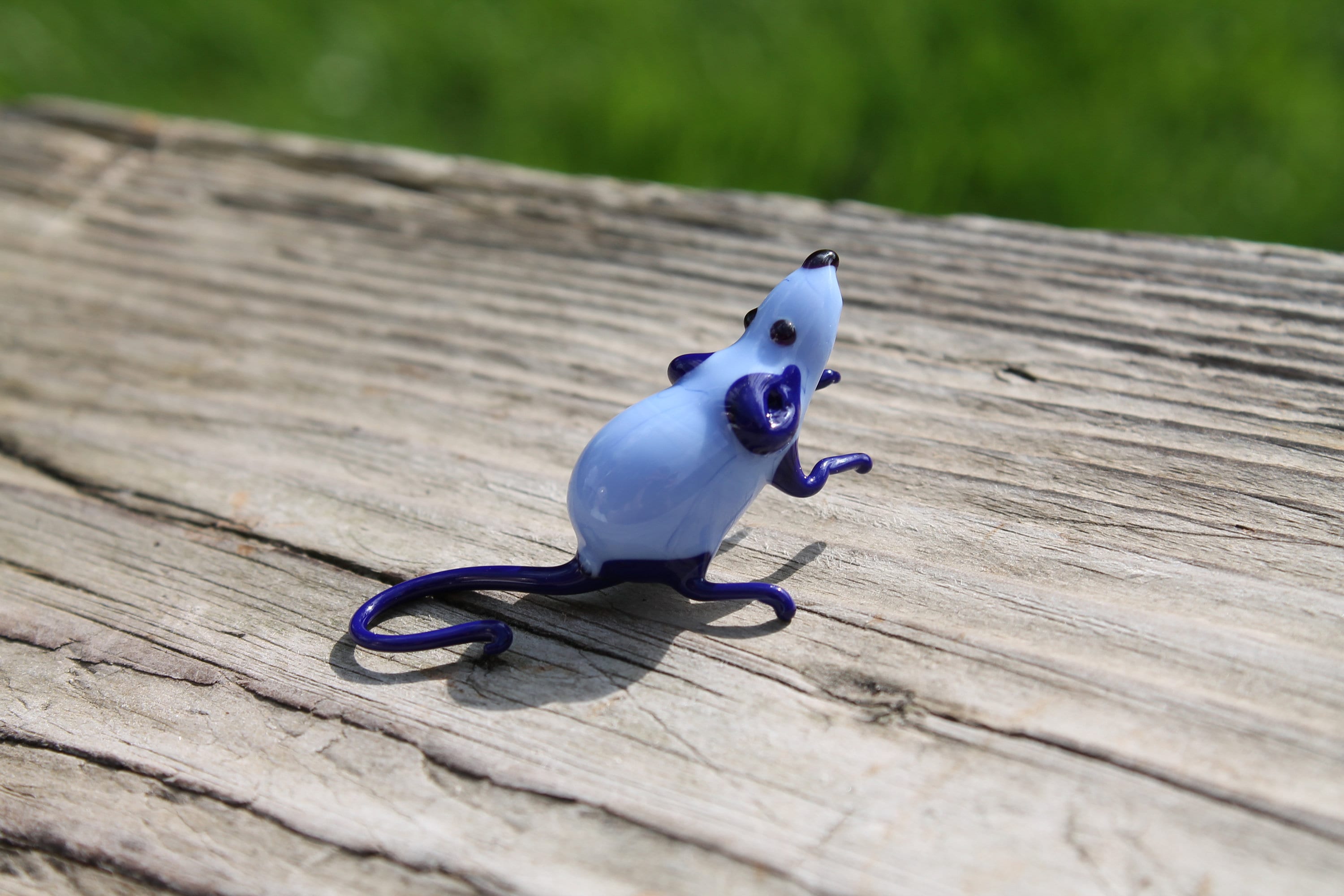 Rat Glass Miniature, Animals Glass, Art Glass, Glass Blown , Sculpture ...