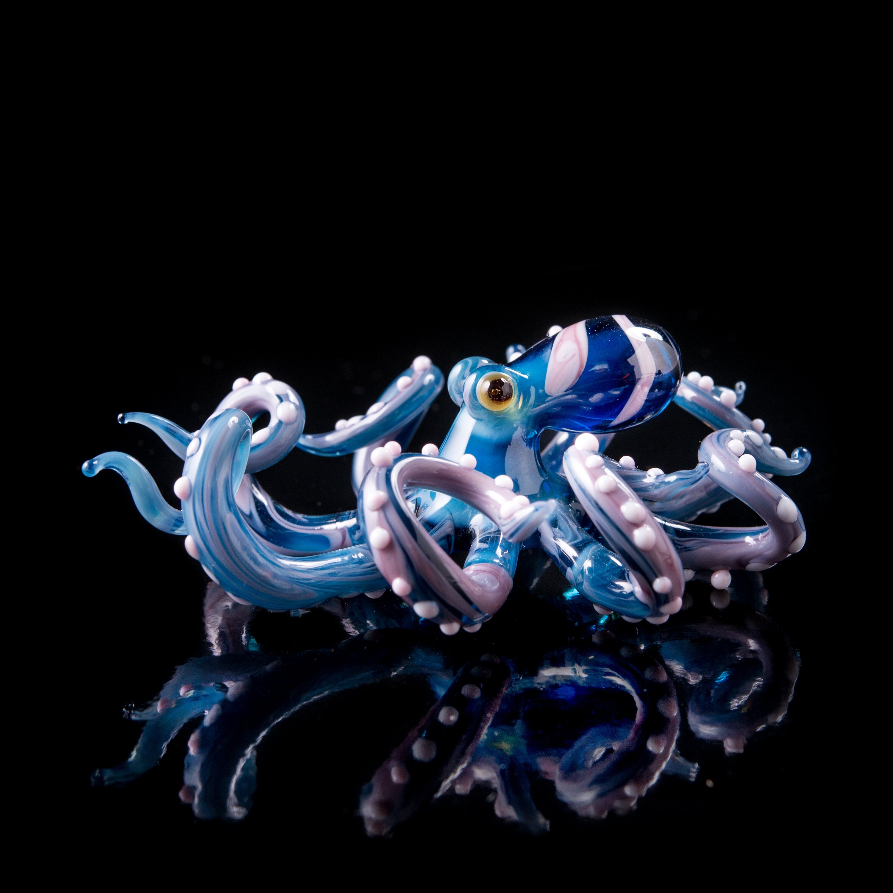 Blown Glass Octopus glass figurine Octopus Glass Ocean Octopus Etsy