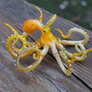 Glass Octopus Sculpture Squid Kraken Cephalopod Miniature Blown Figurine  Blown Glass Octopus Glass Octopus Ocean Octopus Sculpture Squid