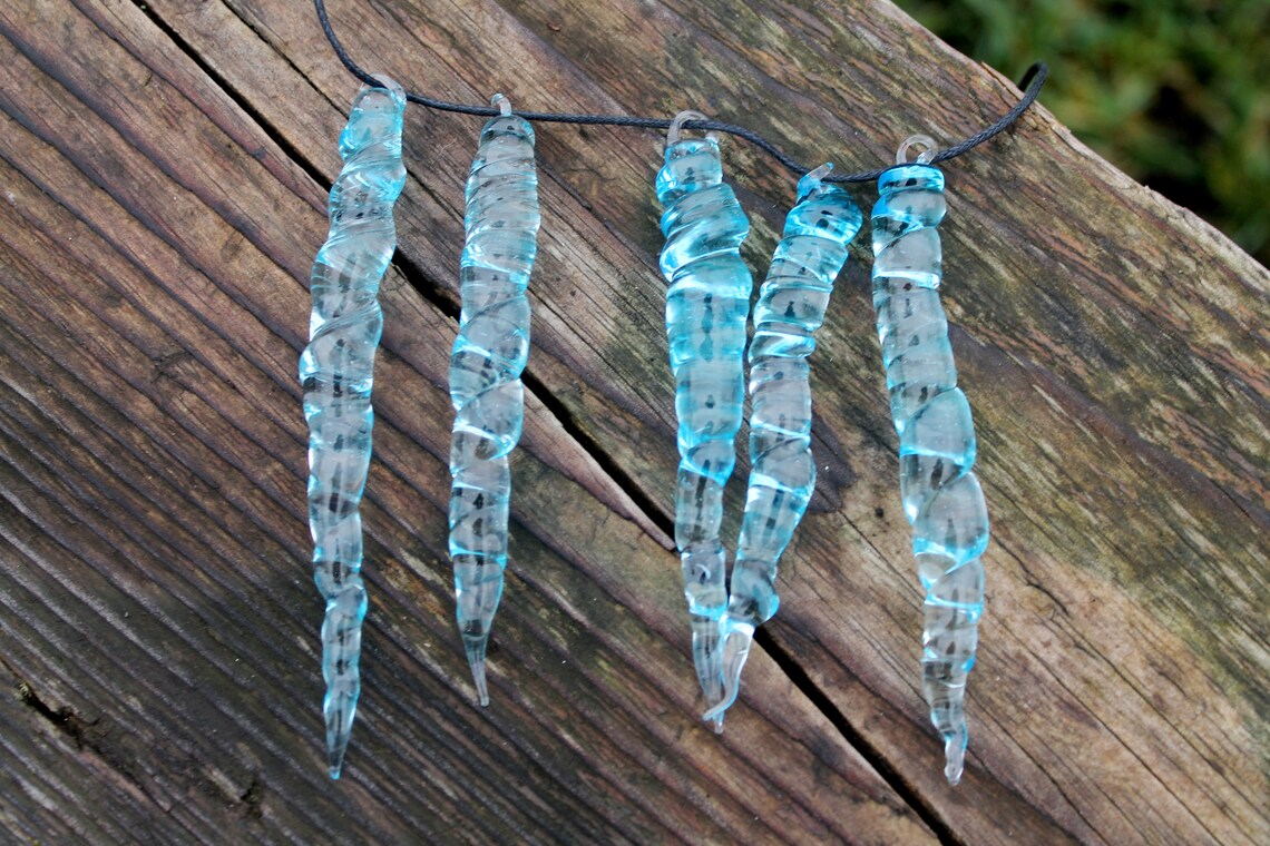 Glass Icicle Ornament Unique Natural Ice Look Christmas Tree Etsy Glass Icicle Ornament Unique Natural Ice Look Christmas Tree Etsy