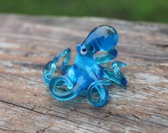 Glass Octopus Sculpture