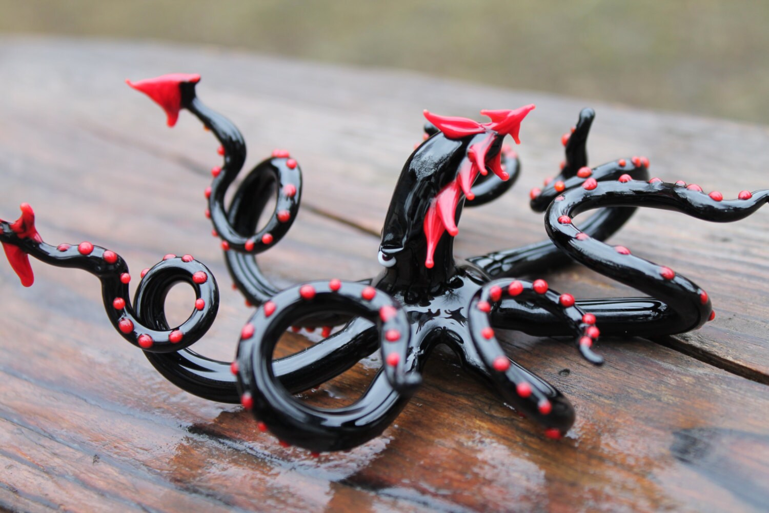 Cabilock 2er Set Quallen-Weingläser - Kreative Octopus-Martini-Gläser, Transparent