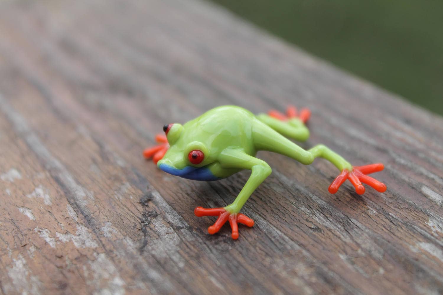 callidryas tree frog Blown Glass Frog Sculpture poison dart frog lampwork  boro toy Glass Frog Miniature Agalychnis callidryas - Yahoo Shopping