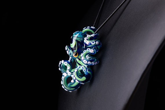 glass octopus necklace
