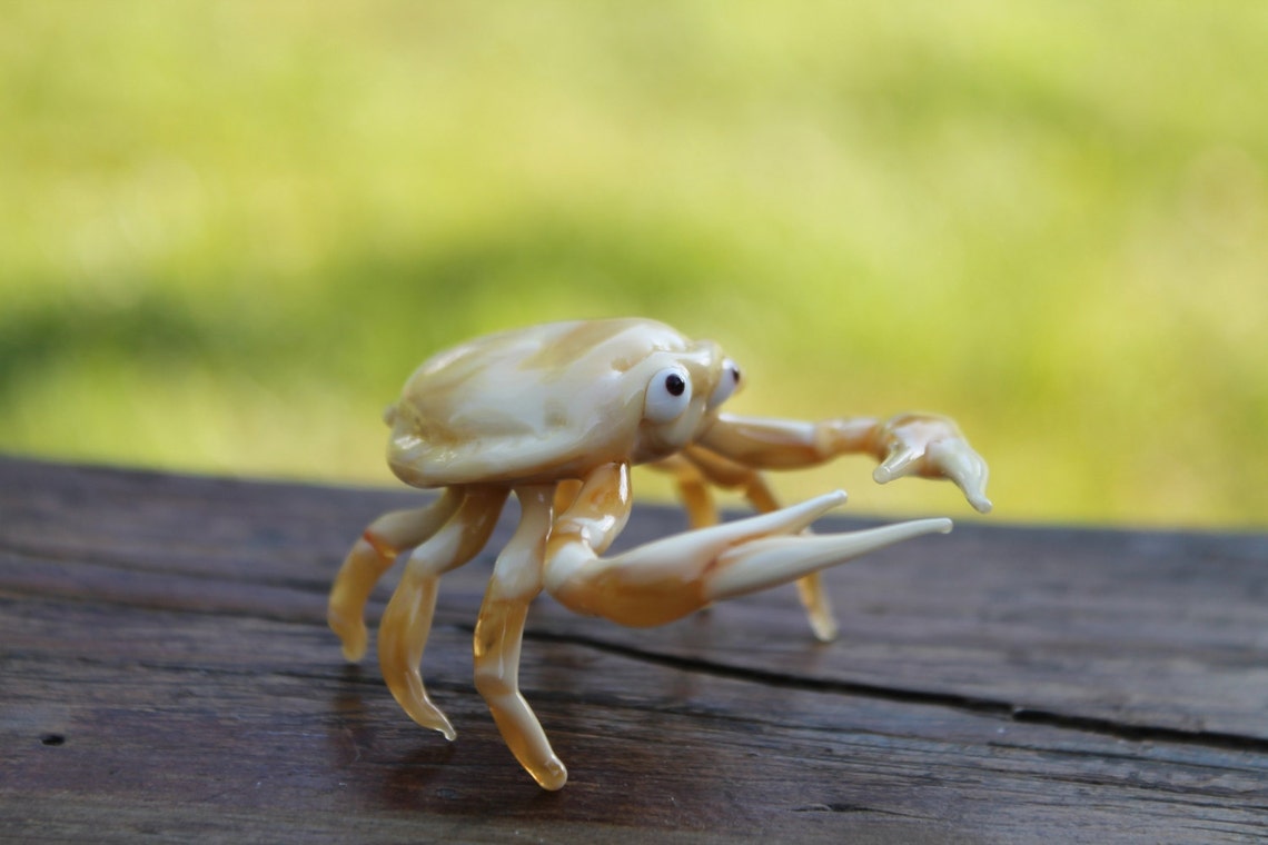 Glass Crab Art Glass Crab Blown Glass Crab Sculpture Made - Etsy