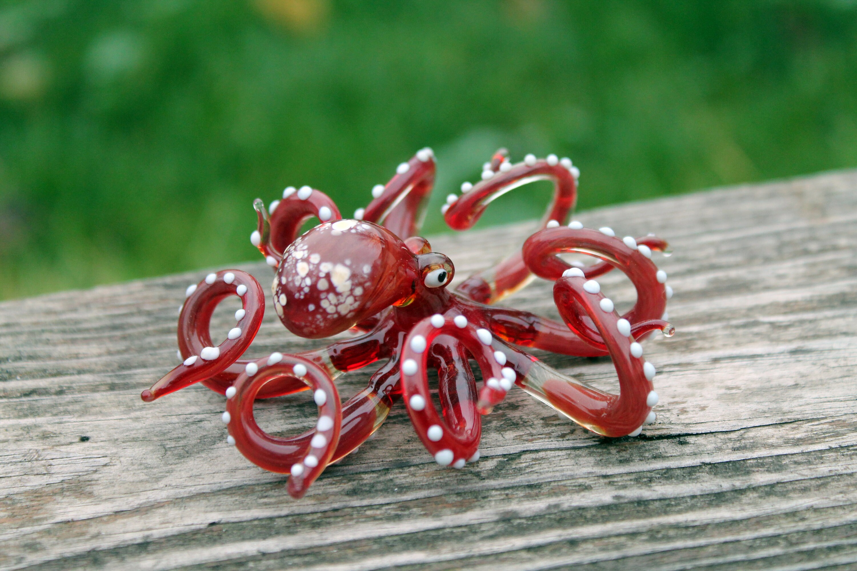 Blown Glass Octopus Glass Octopus Glass Octopus Ocean Etsy