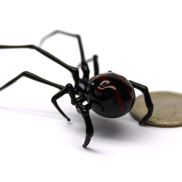Spinnentiere Glas, Kunstglas, Mundgeblasenes Glas, Skulptur aus Glas, mundgeblasene Glasfigur