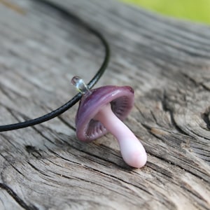 Glass Mushroom, Glass Mushroom Pendant, Hand Blown Mushroom, Glass Garden Mushrooms