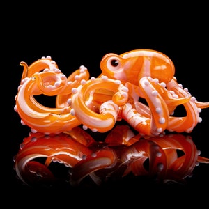 Blown Glass Octopus glass figurine Octopus Glass Ocean Octopus  Kraken Glass Octopus Figurine