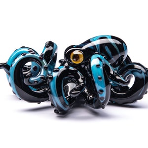 Glass Octopus,  Octopus art ,Octopus decor, Octopus Sculpture, Squid, Art glass, Octopus Ornament,  Octopus Figurine